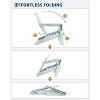 Outdoor Folding Adirondack Chairs, Wooden Lounge Chair, Ergonomic Extended Backrest - 2 of 4