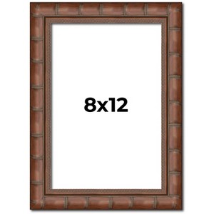 PosterPalooza | 8x12 Modern Bamboo Picture Frame, UV Acrylic, 5 Finishes - 1 of 4