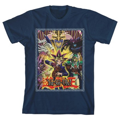 Yugioh Anime Poster Youth Navy T-shirt