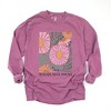 Simply Sage Market Women's Boho No Rain No Flowers Long Sleeve Garment Dyed Tee - 2 of 4