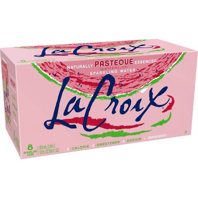 LaCroix Pasteque Watermelon Sparkling Water - 8pk/12 fl oz Cans