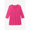 Woman Within Perfect Three-Quarter Sleeve V-Neck Tunic - 4 of 4