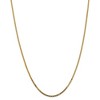 Black Bow Jewelry 2mm, 14k Yellow Gold, Flat Bismark Mesh Chain Necklace - 3 of 4