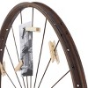 Metal Bike Wheel Wall Decor with Clothespin Photo Brown - Olivia & May - 3 of 4