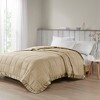 Gracie Mills Lucile Textured Oversized Down Alternative Blanket with Satin Trim - 2 of 4