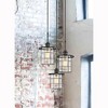 Cal Lighting 60W x 3 Silverton metal/glass pendant fixture (Edison bulbs NOT included) - 2 of 3