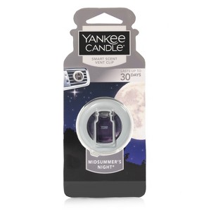 Yankee Candle 0.13oz Air Freshener Vent Clip Midsummer's Night: Musk, Sage, Patchouli, Car Air Freshener, Non-Powered - 1 of 1