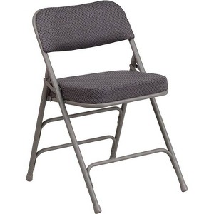Riverstone Furniture Collection Fabric Folding Chair Gray