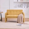 2-Seater Accent Chair Loveseat Leisure Sofa Couch Upholstered Armchair Reading Chair - ModernLuxe - 2 of 4