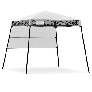 SKONYON 7x7 Feet Adjustable Portable Canopy Tent: Easy Carry with Backpack, White - 1 of 3