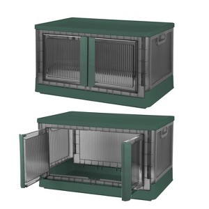 LunaLulink 2 72L Collapsible Storage Boxes, Collapsible Stackable Closet Organizer.4 Wheels - 1 of 4