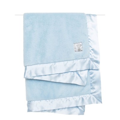 Little Giraffe Posh Mink Baby Blanket - Blue