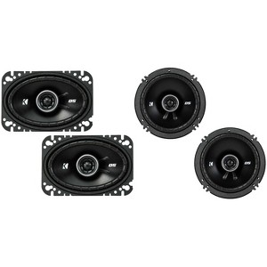 Kicker DSC650 6.5-Inch (160-165mm) Coaxial Speakers w/ 43DSC4604 4x6" Coaxial Bundle - 1 of 4