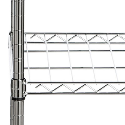 Betsy Chrome Adjustable Wire Garment Rack with Shelves