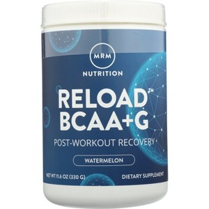 MRM Sports Nutrition Supplements BCAA + G Reload Post-Workout Recovery Powder - Watermelon 11.6 oz - 1 of 3