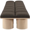 Meridian Furniture,Pavilion Boucle Fabric Bench - 3 of 4