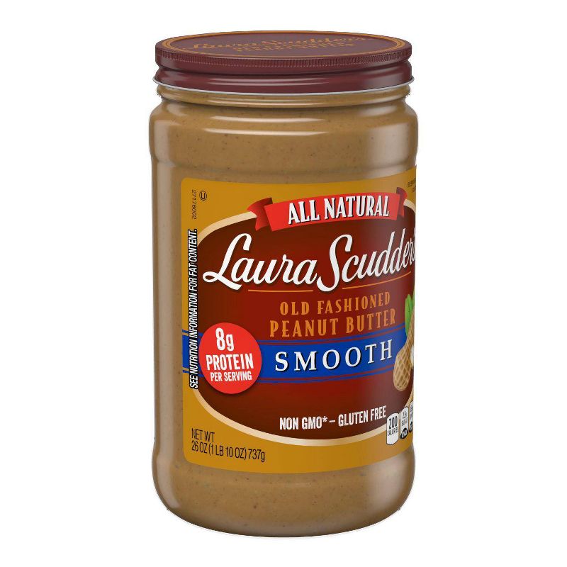 Laura Scudder Natural Creamy Peanut Butter - 26oz, 3 of 5