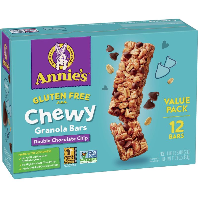 Annie&#39;s Organic Gluten Free Double Chocolate Chip Granola Bars Value Pack - 11.7oz, 5 of 14