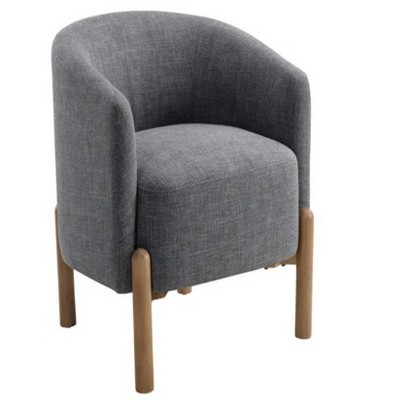 27.5"Style Comfort Accent Chair Gray Upholstery
