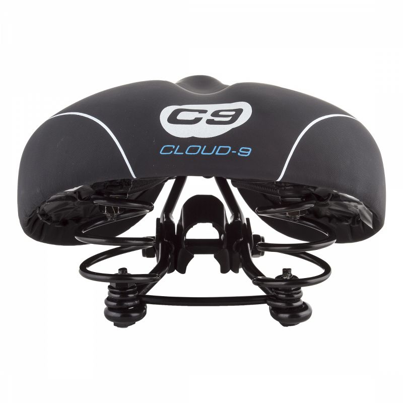 Cloud-9 Unisex Bicycle Comfort Seat Spring - Black Vinyl Steel Rails, 3 of 6