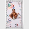 NoJo Disney Toy Story Green, Red, Blue and White "To Infinity and Beyond" Color Crazy Nursery Photo Op Fitted Crib Sheet - 4 of 4