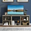 Costway 70'' 2-Tier TV Stand Entertainment Media Console Center Up to 75'' Grey\Black\Walnut - 3 of 4