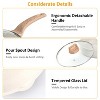 NewHome"White Nonstick Granite Cookware Set, Pots & Pans, Dishwasher Safe, Induction, Even Heat Cooking"White - 4 of 4