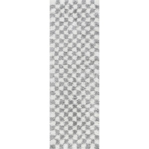Nuloom Adelaide Mid-Century Checkered Shag Indoor Area Rug - 1 of 4