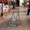 Acekool 2-in-1 Collapsible Hand Truck & Step Ladder, 220lb Capacity Aluminum Dolly Cart, Anti-Slip Steps, Folding Design for Home & Office - 3 of 4