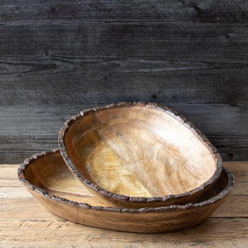 Park Hill Collection Woodland Shallow Serving Bowl Medium, 4 of 5