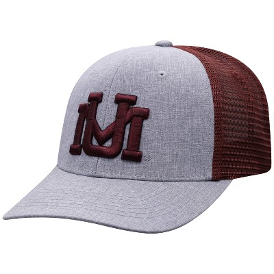 NCAA Montana Grizzlies Men's Gray Chambray with Hard Mesh Snapback Hat