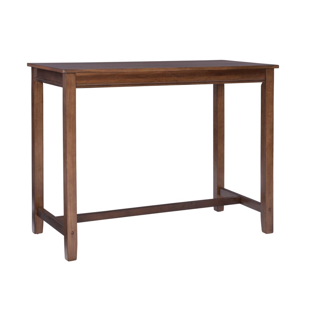 Photos - Dining Table Linon 36" Claridge Transitional Counter Height Pub Table Rustic Brown  