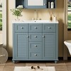 VASIP 36" Bathroom Vanity Cabinet without Sink, Free Standing Vanity Set with 2 Drawers& Soft Closing Doors, Solid Wood Frame - 4 of 4
