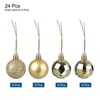 Unique Bargains Acrylic DIY Craft Party Christmas Tree Ornament Hanging Balls 1.57" 24 Pcs - 3 of 4
