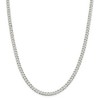Black Bow Jewelry 5mm, Sterling Silver, Solid Beveled Curb Chain Necklace - 3 of 4