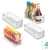 iDesign Plastic Stackable Pantry Bin with Handles - Set of 4 - Clear - 2 of 4