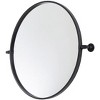 Elegant Lighting Round pivot mirror 24 inch in black - 3 of 4