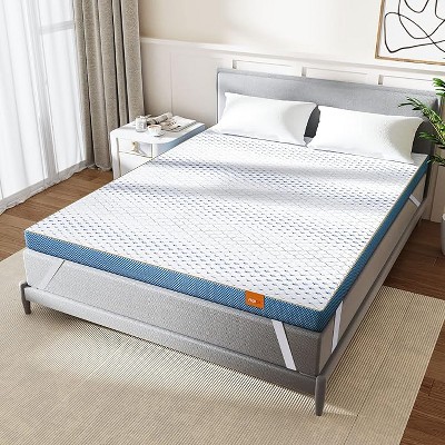 BAFODE 3 Inch Mattress Topper Full Size Memory Foam Gel Infused Toppers, High Density Firm Mattress Pad with Removable Soft Cover