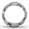 Slickblue Stainless Steel Band for Women, Polished No-Plating Finish, Heart Accent, Simple No Stone Style, Size 5-10 - 3 of 4