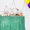 PiccoCasa Sequin Sparkle Banquet Party Decor 3mm Round Sequins Tablecloths - 3 of 4