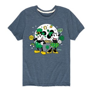 Boys' - Disney - Mickey And Minnie Pot Of Gold Short Sleeve Graphic T-Shirt - 1 of 4