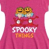 Girls' - Dr. Seuss - Spooky Things Thing 1 and Thing 2 Fit & Flair Cap Sleeve Graphic Dress - 2 of 4