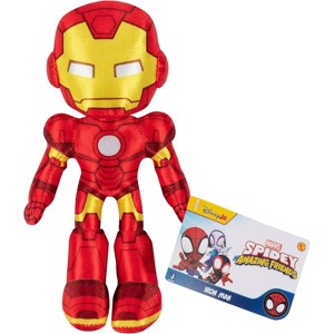 Marvel Spidey and His Amazing Friends 8" Iron Man Plush - Spider-Man Stuffed Animal Toy Figure - Officially Licensed -Great Gift for Kids & Fans - 1 of 4