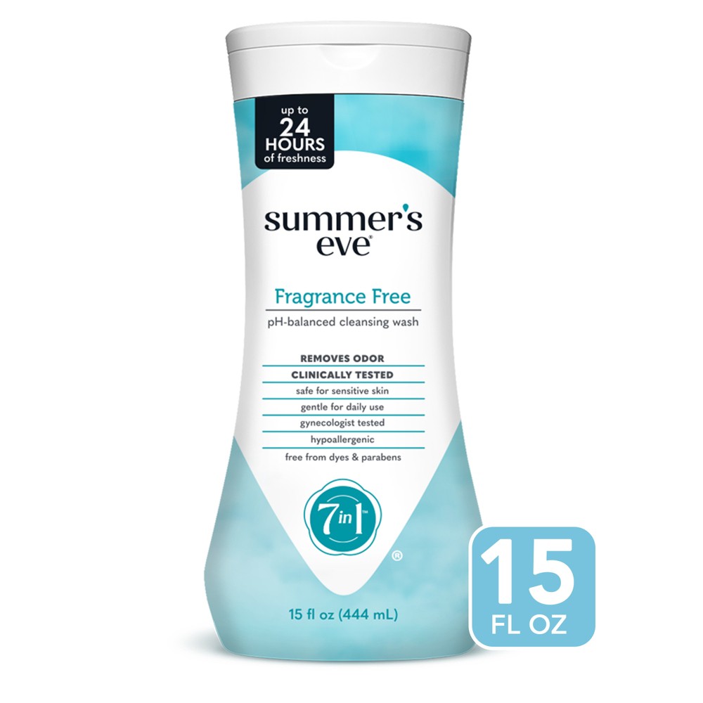 Summer's Eve Fragrance Free Feminine Cleansing Wash - 15 fl oz