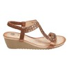 GC Shoes Dua Embellished Slingback Wedge Sandals - 2 of 4
