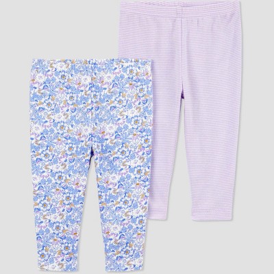 Image of Carter's Just One You® Baby Girls' 2pk Pants - Purple 3M