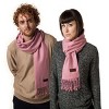 Mio Marino | Women's Solid Fringed 100% Cotton Scarf - 2 of 4