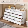 12 Drawer Dressers,Chest of Drawers with Deep Drawers,Large Double Dresser for Closet with Wide Top,Tall Wooden Dresser for Living Room, Bedroom - 3 of 4