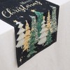 Unique Bargains Table Runner Rectangular Winter Christmas Pattern 16 Linen Colorful 1 Pc - 3 of 3