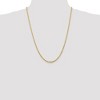Black Bow Jewelry 2.75mm, 14k Yellow Gold Light Diamond Cut Rope Chain Necklace - 2 of 4